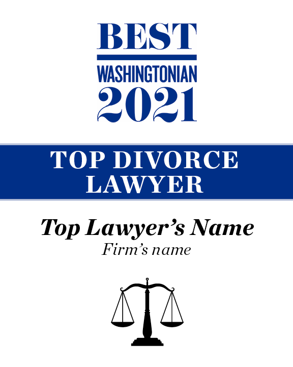 Top Divorce Lawyer Plaque